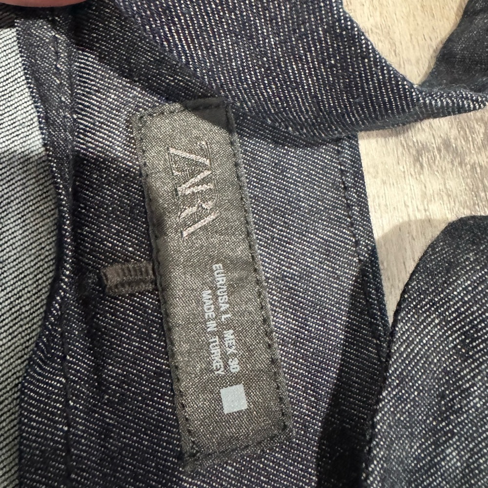 Zara Black Denim Midi Dress - Picture 7 of 9